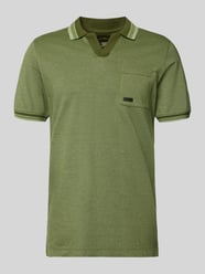 Regular Fit Poloshirt aus reiner Baumwolle Modell 'OPEN COLLAR POLO' von s.Oliver RED LABEL - 1