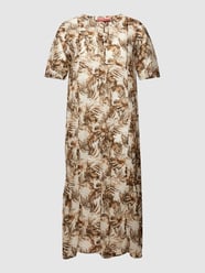 PLUS SIZE maxi-jurk met all-over motief, model 'DECISIVO' van Marina Rinaldi Wit - 17