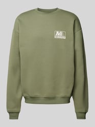 Oversized Sweatshirt mit Label-Print von Multiply Apparel Grün - 9