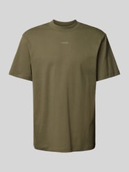 T-shirt met labelprint, model 'Dapolino' van HUGO Groen - 23