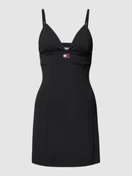 Minikleid mit Label-Detail von Tommy Jeans Schwarz - 15