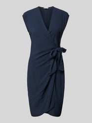 Knielanges Kleid in Wickel-Optik von s.Oliver RED LABEL Blau - 6