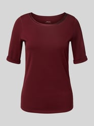 Regular Fit T-Shirt aus Baumwoll-Mix mit 1/2-Arm von Marc Cain Bordeaux - 16