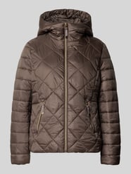 Jacke mit Kapuze und Reißverschlusstaschen von Christian Berg Woman Selection Beige - 2