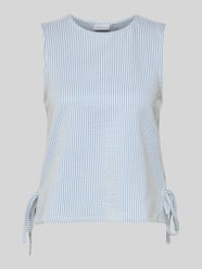 Blusenshirt mit Rundhalsausschnitt und seitlicher Bindung von Vila - 24