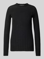 Sweter z dzianiny z żywej wełny z fakturowanym wzorem model ‘KACY’ od IVY OAK - 41