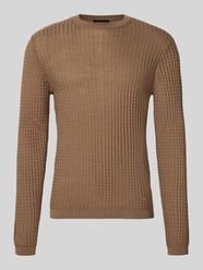 Strickpullover mit Struktur-Muster von Emporio Armani Beige - 25