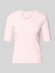 T-Shirt mit V-Ausschnitt von Christian Berg Woman Pink - 15