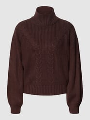 Strickpullover mit Stehkragen Modell 'ELLIONE' von Vero Moda Braun - 22