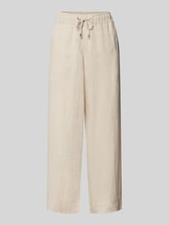 Wide Fit Leinenhose in 3/4-Länge von TONI Beige - 15