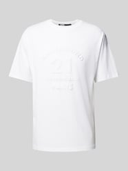 T-Shirt mit Label-Stitching von Karl Lagerfeld Weiß - 13