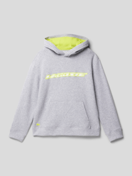 Hoodie mit Label-Print von Lacoste Grau / Schwarz - 25