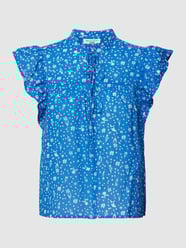 Blouse met volantmouwen van Marc O'Polo Denim Blauw - 37