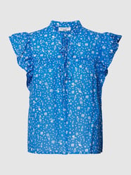 Bluse mit Volantärmeln von Marc O'Polo Denim Blau - 48