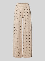 Wide Leg Stoffhose mit Bundfalten Modell 'KATE' von ICHI Beige - 7