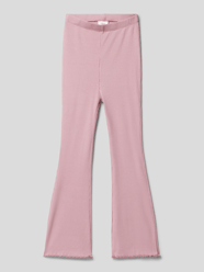Flared Leggings mit Muschelsaum von s.Oliver RED LABEL Rosa - 10