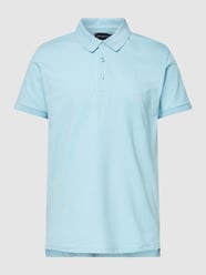 Poloshirt mit Logo-Stitching Modell 'BROIDERY' von Emporio Armani Blau - 20