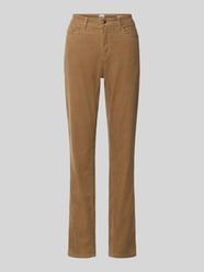 Smalle broek van katoenmix model 'CAROLA' van Brax Beige - 48