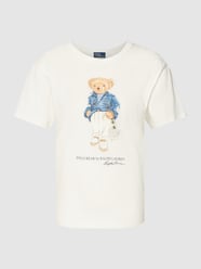 T-Shirt mit Motiv-Print Modell 'BEAR' von Polo Ralph Lauren Weiß - 32