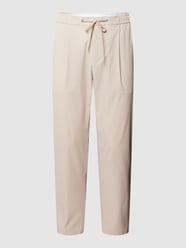 Broek met bandplooien, model 'POCAS' van AlphaTauri Wit - 6