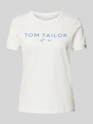 T-Shirt mit Label-Print von Tom Tailor Beige - 17