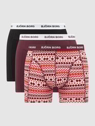 Perfect Fit Trunks mit Stretch-Anteil im 3er-Pack  von Björn Borg Rot - 27