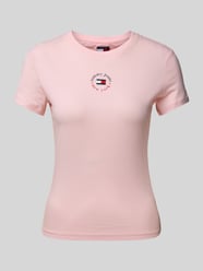 T-Shirt mit Rundhalsausschnitt Modell 'ESSENTIAL' von Tommy Jeans Pink - 23