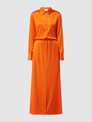Maxikleid aus Seide-Elasthan-Mix von Herzensangelegenheit Orange - 44