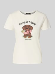 T-shirt z okrągłym dekoltem od Zero - 9
