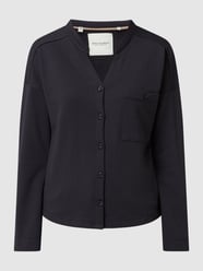 Overhemdjack van sweatstof, model 'Avery' van Broadway NYC Blauw / turquoise - 43