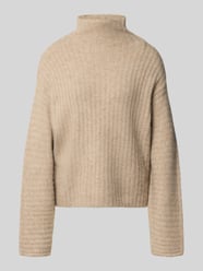 Pullover mit Mock Neck von Gina Tricot Beige - 44