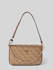 Handtasche mit Label-Detail Modell 'NOELLE' von Guess Beige - 37