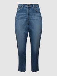 Jeansy PLUS SIZE z wysokim stanem i naszywką z logo od Levi’s® Plus Niebieski - 24