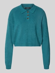 Sweter o kroju regular fit z kołnierzykiem polo model ‘EXCITING’ od Vero Moda - 13