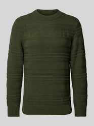 Gebreide pullover met ronde hals van RAGMAN Groen - 43