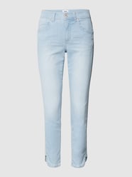 Jeans met labelpatch, model 'ORNELLA' van Angels Blauw - 20