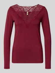 Regular fit shirt met lange mouwen van lyocellmix, model 'Marica' van Soyaconcept Bordeaux - 25