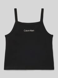 regular fit top met bandjes van viscosemix model 'PUNTO STRAP TOP' van Calvin Klein Jeans - 22