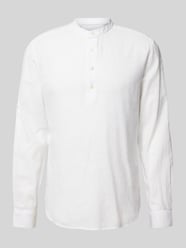 Freizeithemd mit Stehkragen Modell 'CAIDEN' von Only & Sons Weiß - 37