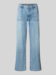 Wide leg jeans met siernaden van Smith and Soul - 10