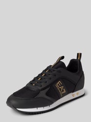 Sneakersy z nadrukiem z logo model ‘BLACK&WHITE’ od EA7 Emporio Armani - 11