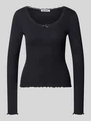 Longsleeve mit Spitzenbesatz und Rundhalsausschnitt von REVIEW - 30