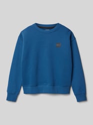 Sweatshirt mit Label-Details von Garcia Blau - 35