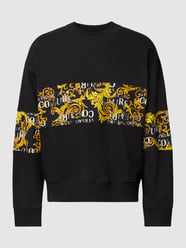 Sweatshirt mit Label-Print von Versace Jeans Couture Schwarz - 17