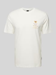Slim Fit T-Shirt mit Motiv-Print Modell 'BASIC' von Only & Sons Weiß - 41