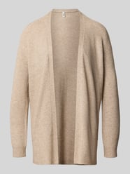 Regular fit gebreid jack van viscosemix model 'MARY' van ONLY Beige - 17