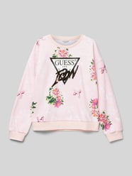 Sweatshirt mit floralen Prints von Guess Rosa - 2