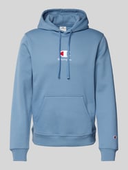 Hoodie mit Label-Stitching von CHAMPION Blau - 19