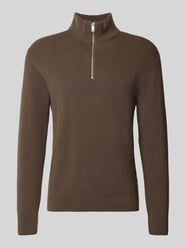 Sweter z dzianiny z kołnierzem od Lindbergh - 4