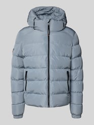 Gewatteerd jack met capuchon en ritszakken opzij van Superdry - 1